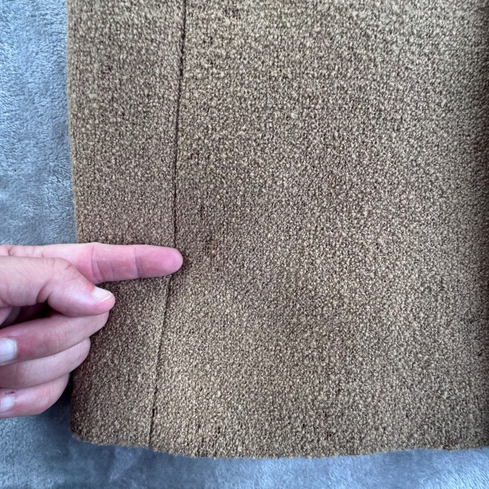 Vintage 1950s-60s Women's Boucle‎ Coat Genuine Mink Fur Collar Tan Mod Overcoat - Picture 16 of 16